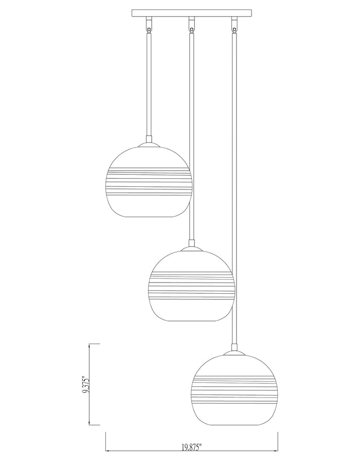 Harmony - 3 Light Chandelier