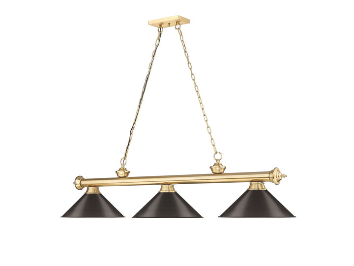 Cordon - 3 Light Billiard Light (2306-3HBR-BRZ15)