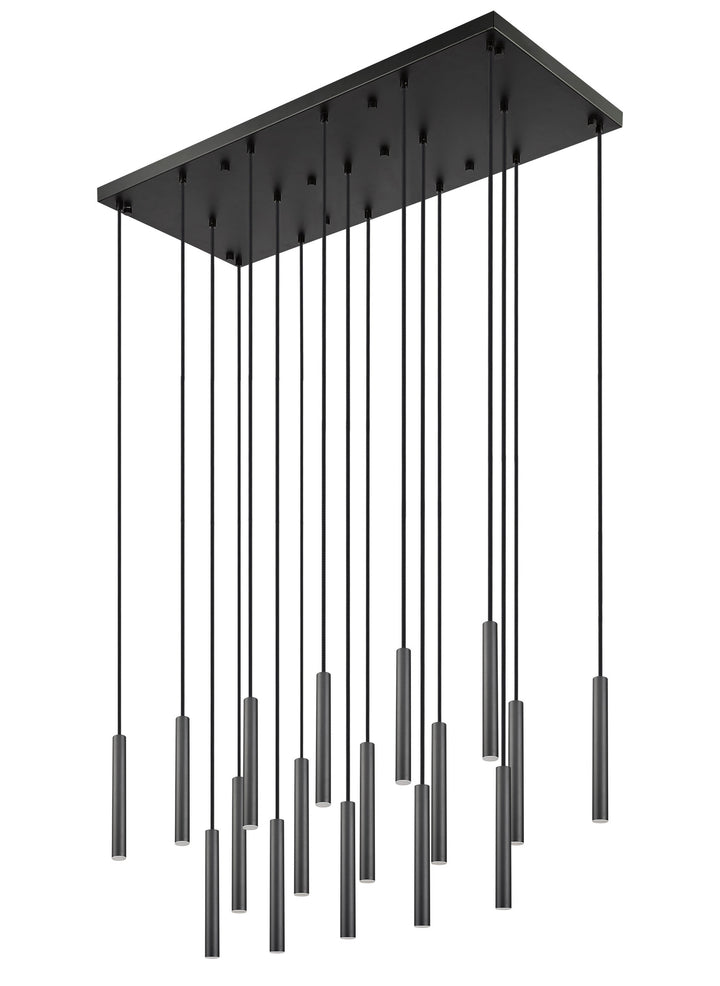 Forest - LED 17 Light Linear Chandelier (919MP12-17L-MB)