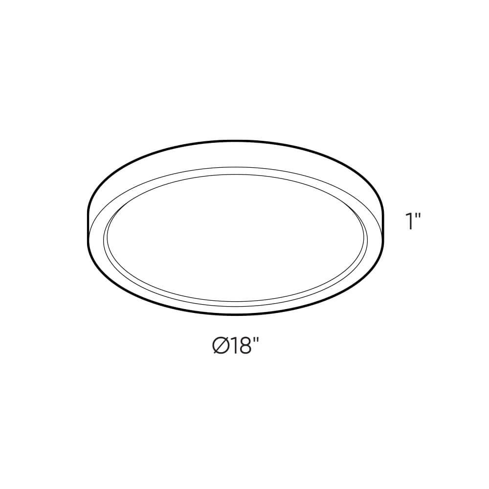 Delta - LED Round Flush Mount