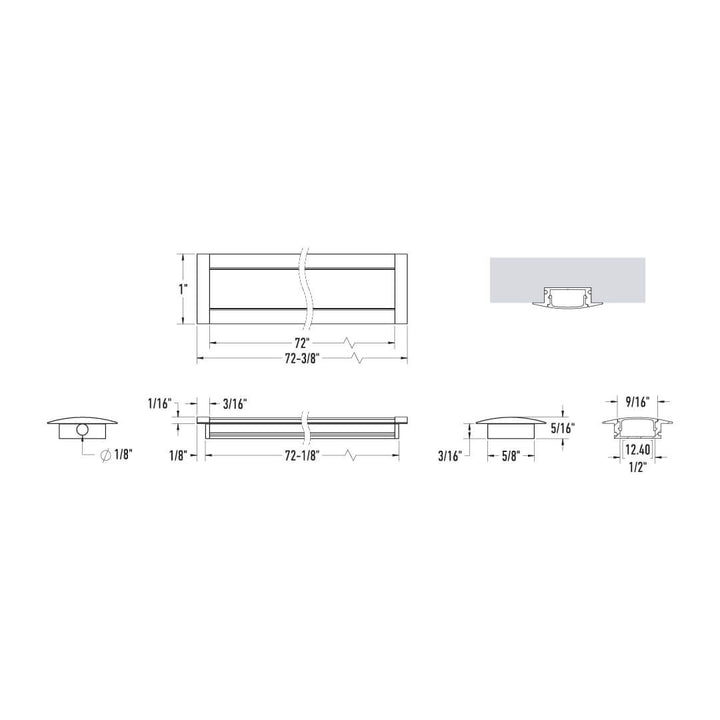 Recessed Aluminum Extrusion