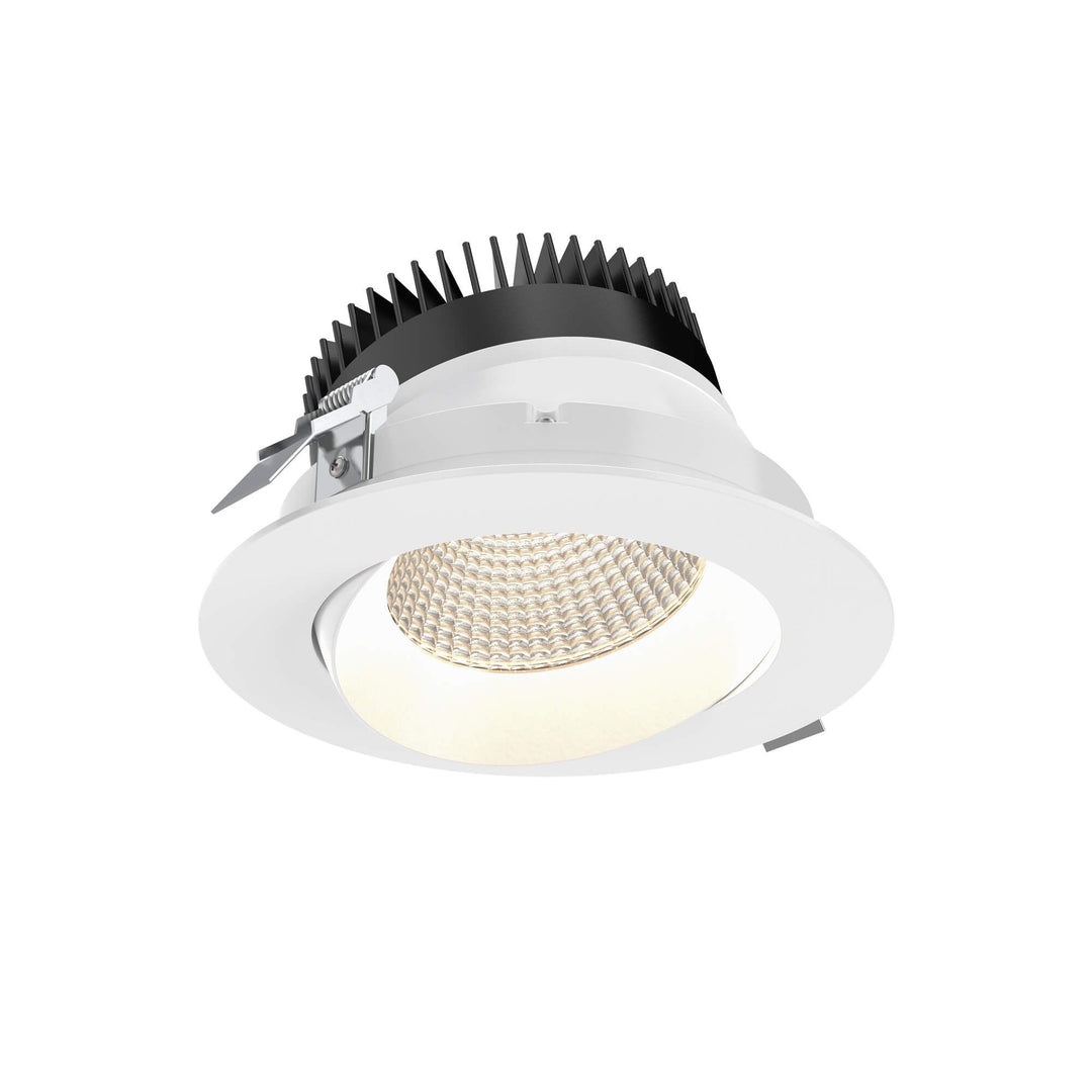 Revolve - LED Round Dim-To-Warm Regressed Gimbal Downlight