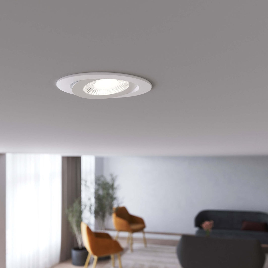 Pivot - LED 4" Flat Round Gimbal Recessed (5CCT + Dim-to-Warm)