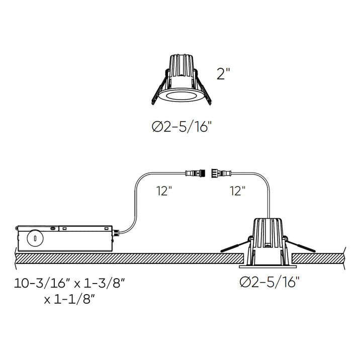 RGR - LED Round Regressed Downlight
