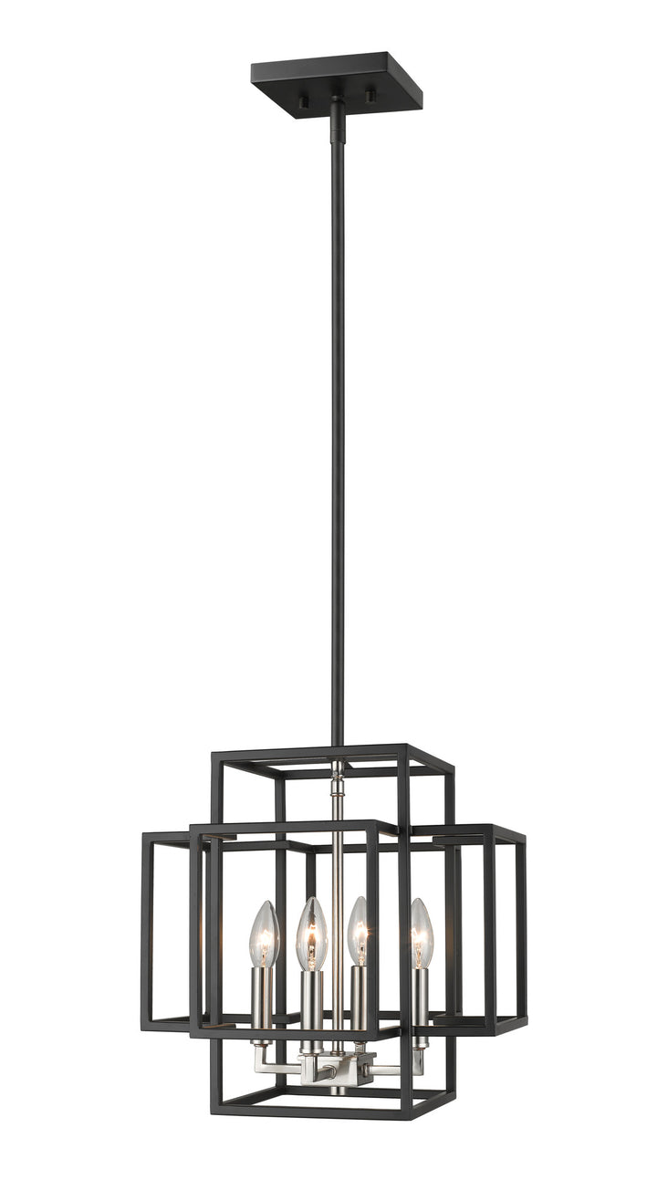 Titania - Pendant in Black + Brushed Nickel by Z-Lite