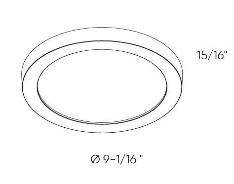 Prime Coastal - LED Round Coastal-Rated Flush Mount