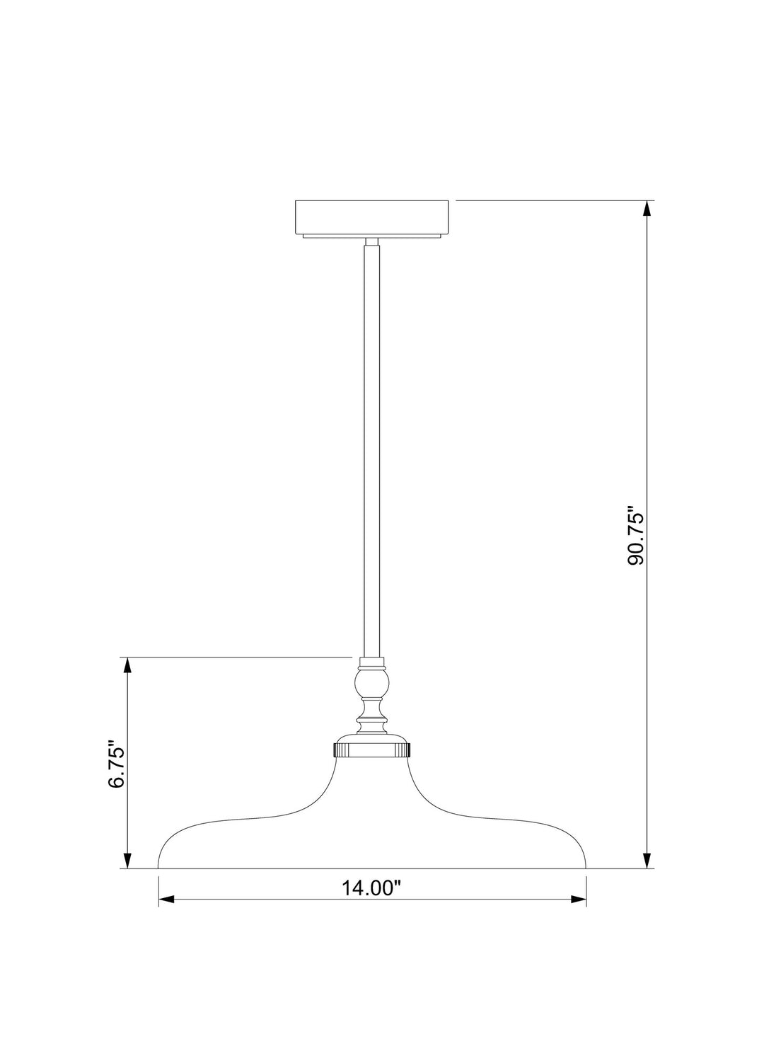 Camden - 1 Light Pendant