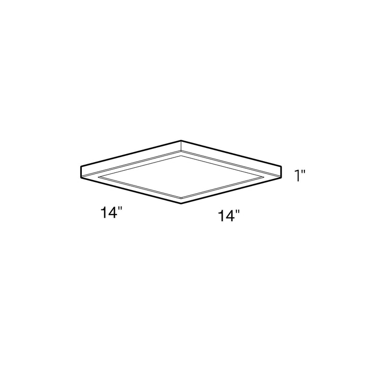 Delta - LED Square Flush Mount