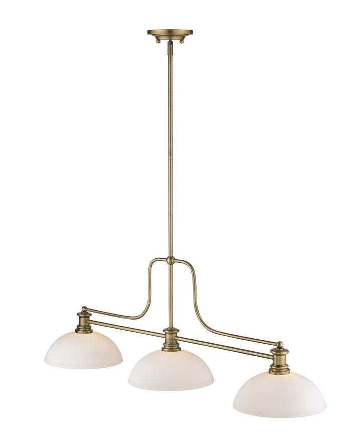Melange - 3 Light Billiard Light (725-3HBR-DMO14)