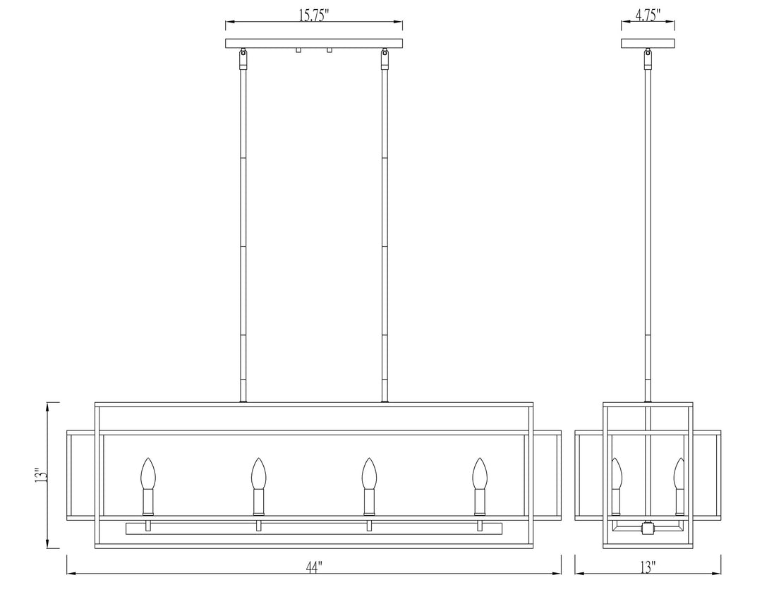 Titania - Linear Chandelier