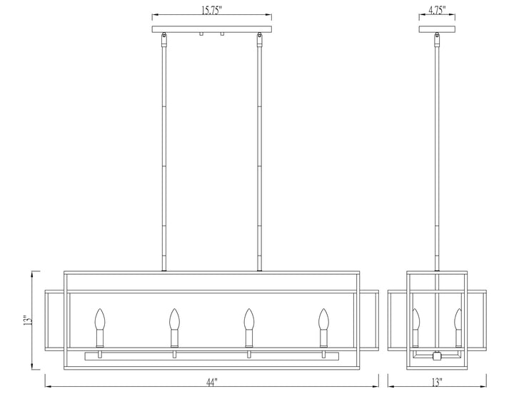 Titania - Linear Chandelier