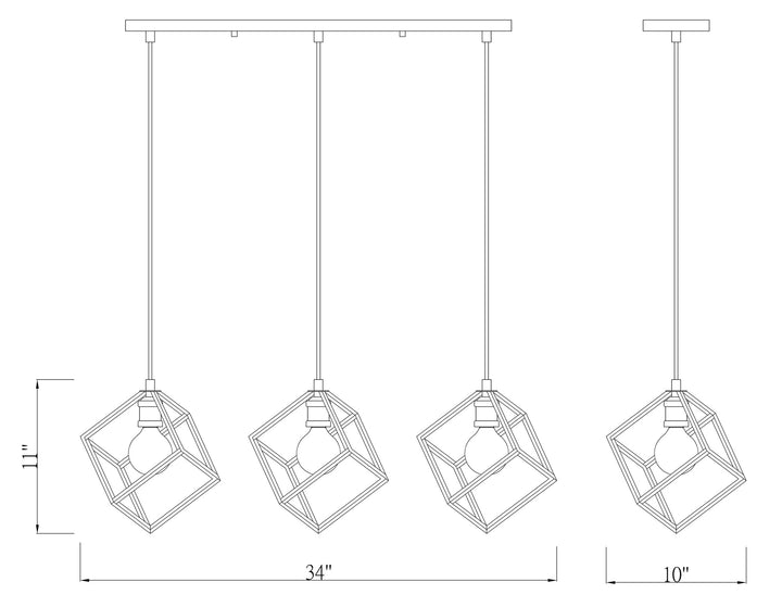 Vertical - Linear Chandelier