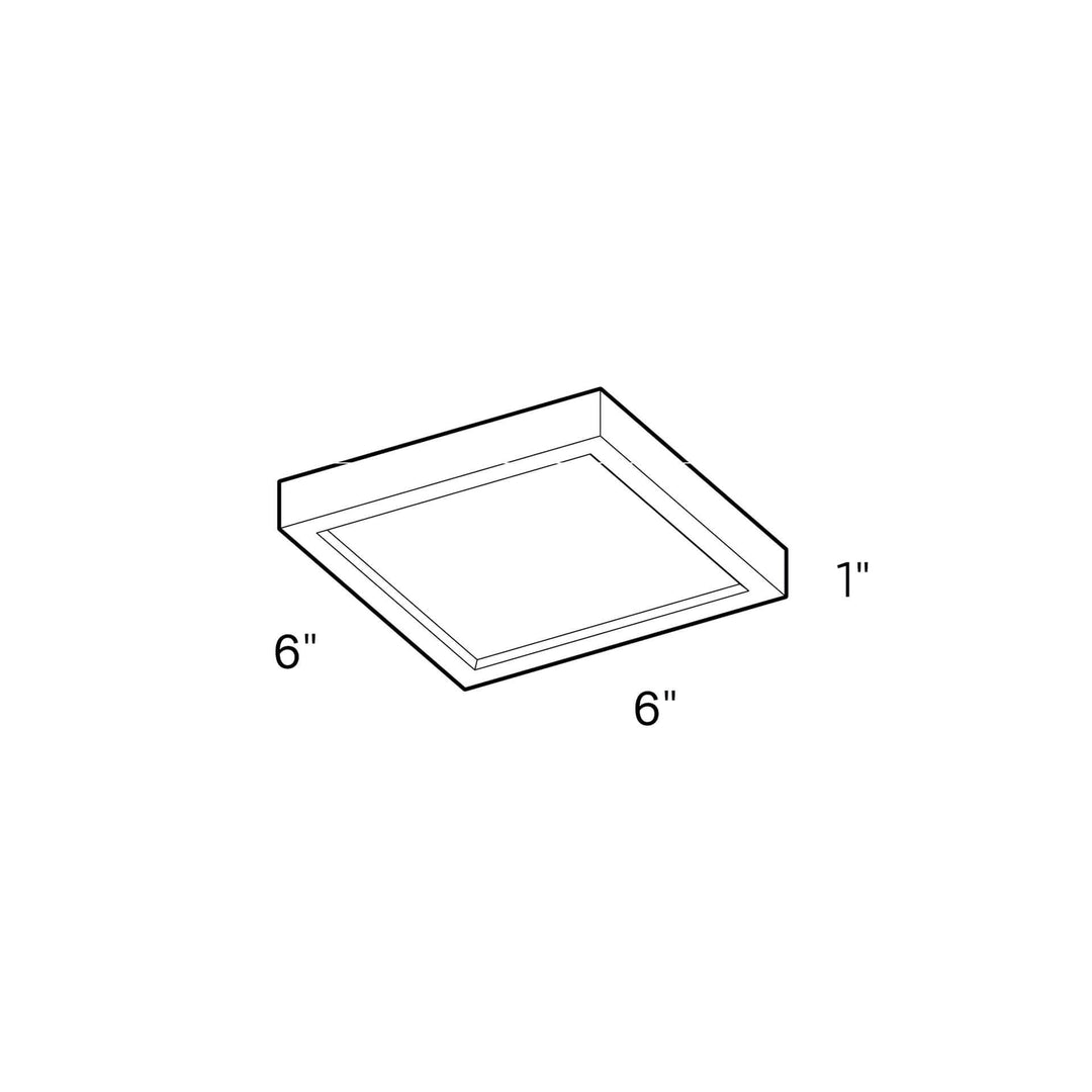 Delta - LED Square Flush Mount