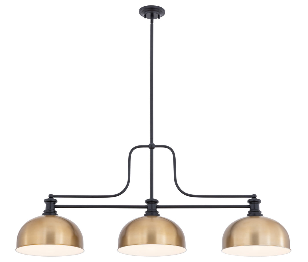 Melange - 3 Light Billiard Light (725-3MB-D13HBR)