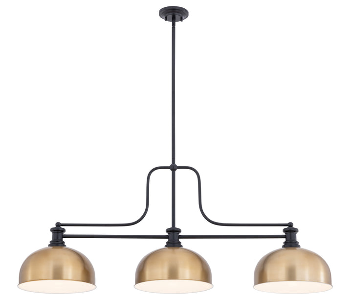Melange - 3 Light Billiard Light (725-3MB-D13HBR)