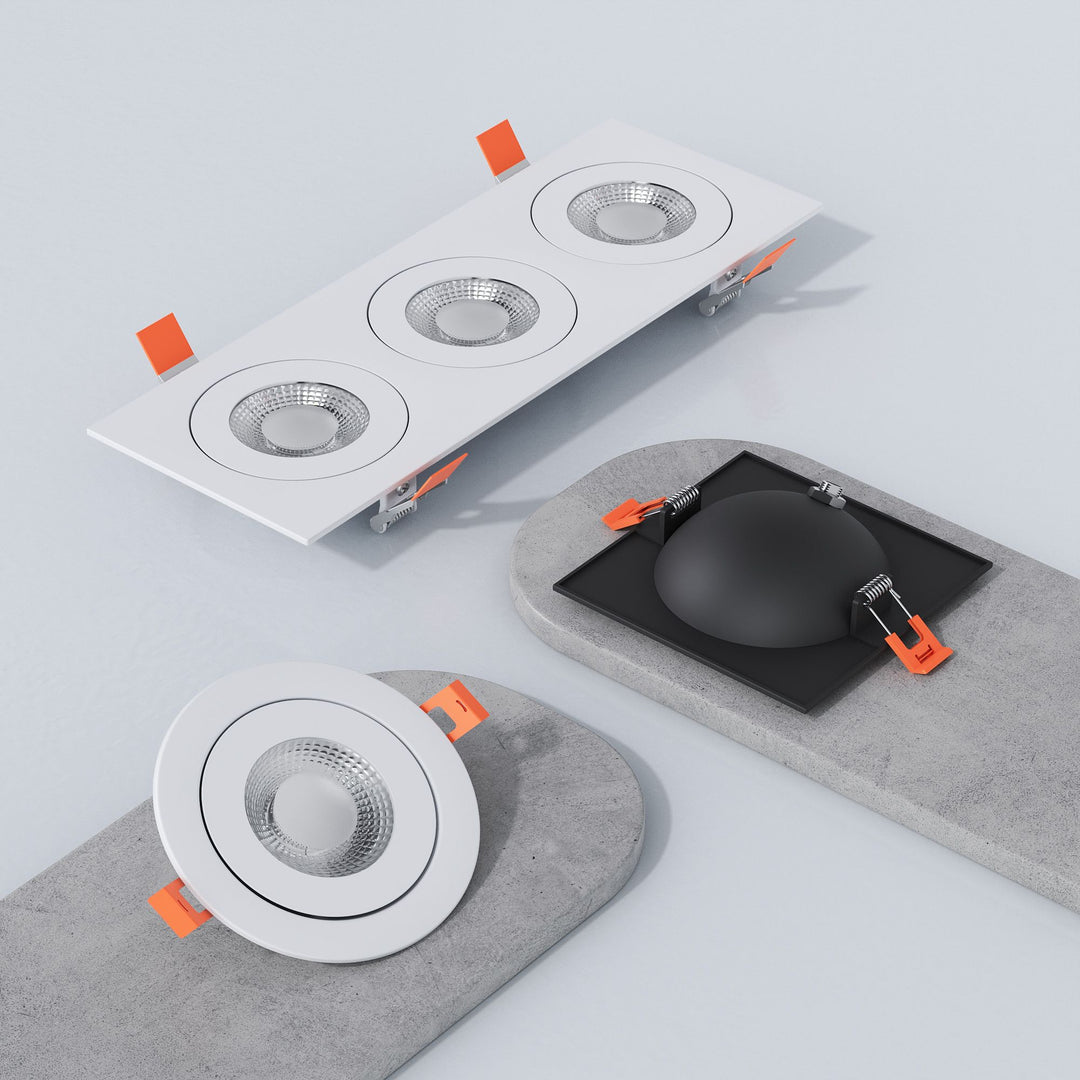 Pivot - LED 4" Triple Flat Gimbal Recessed