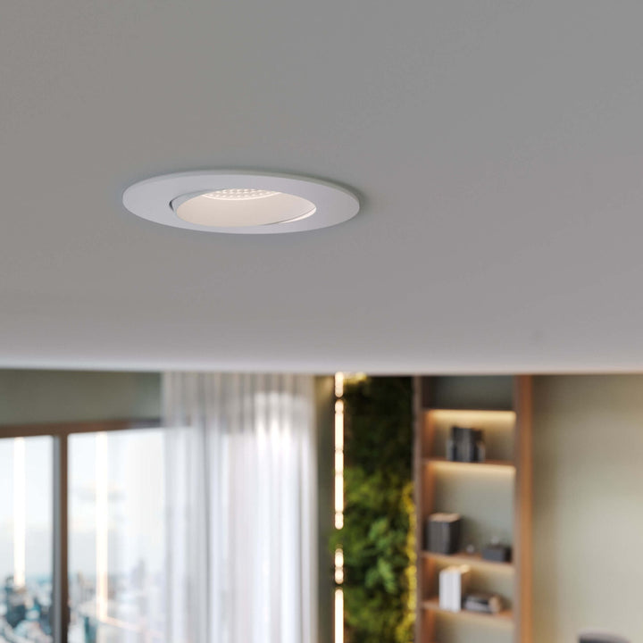 Revolve - LED 3.5" Round Regressed Gimbal Downlight (5CCT + Dim-to-Warm)