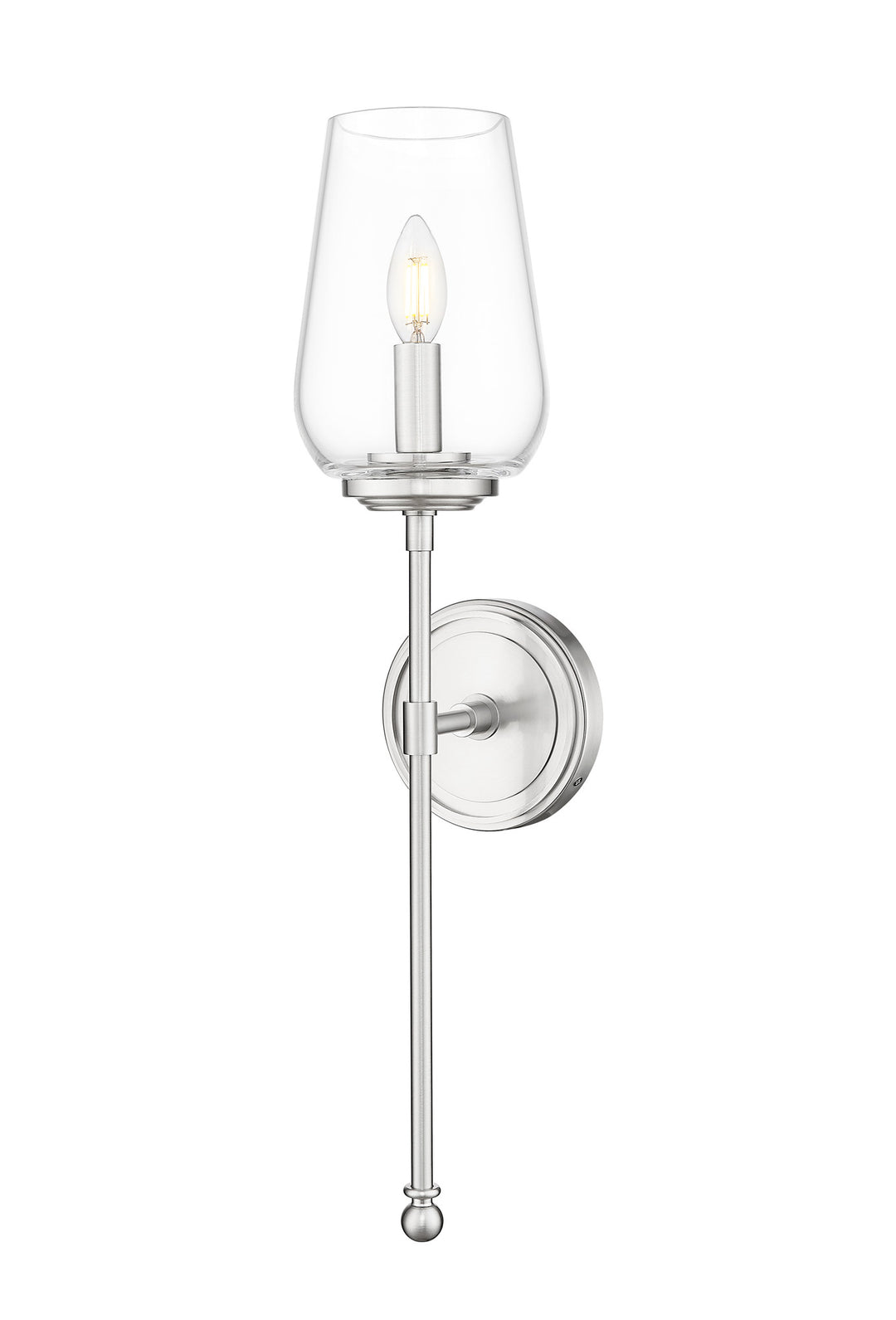 Dominique - 1 Light Wall Sconce in Brushed Nickel by Z-Lite