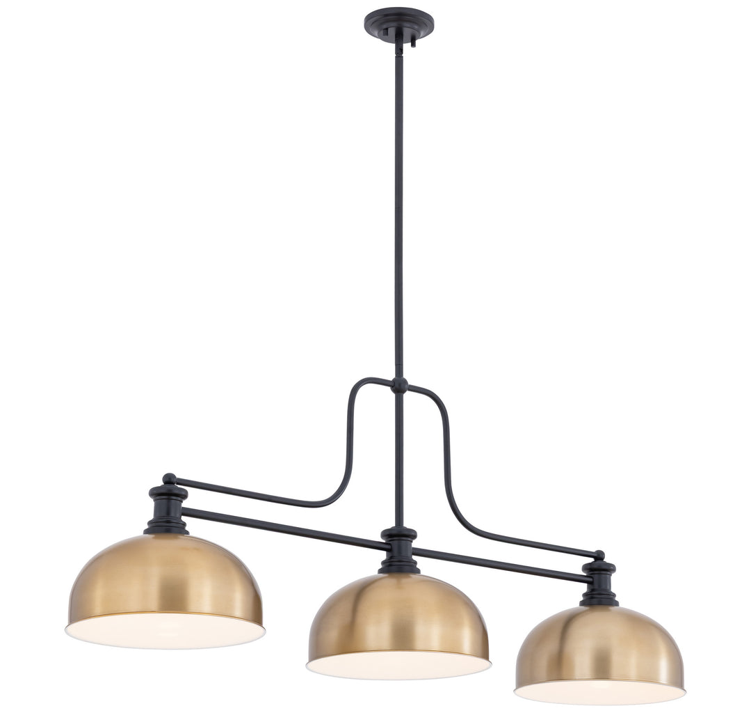 Melange - 3 Light Billiard Light (725-3MB-D13HBR)