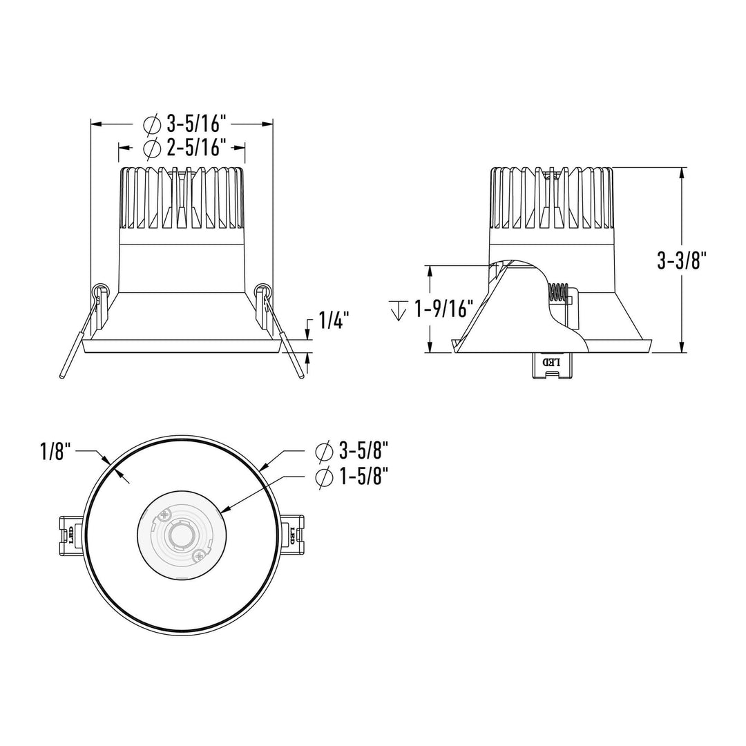 Nest - LED Almost Trimless Downlight