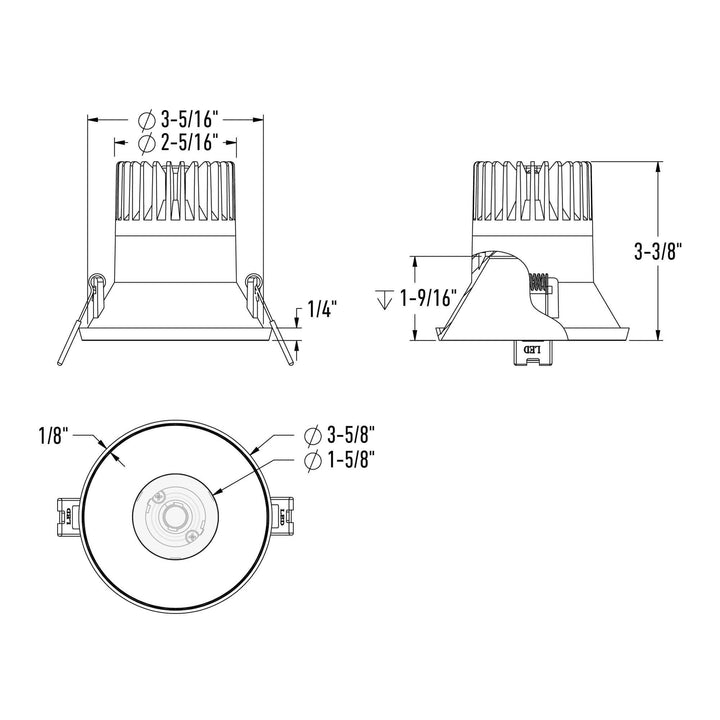 Nest - LED Almost Trimless Downlight