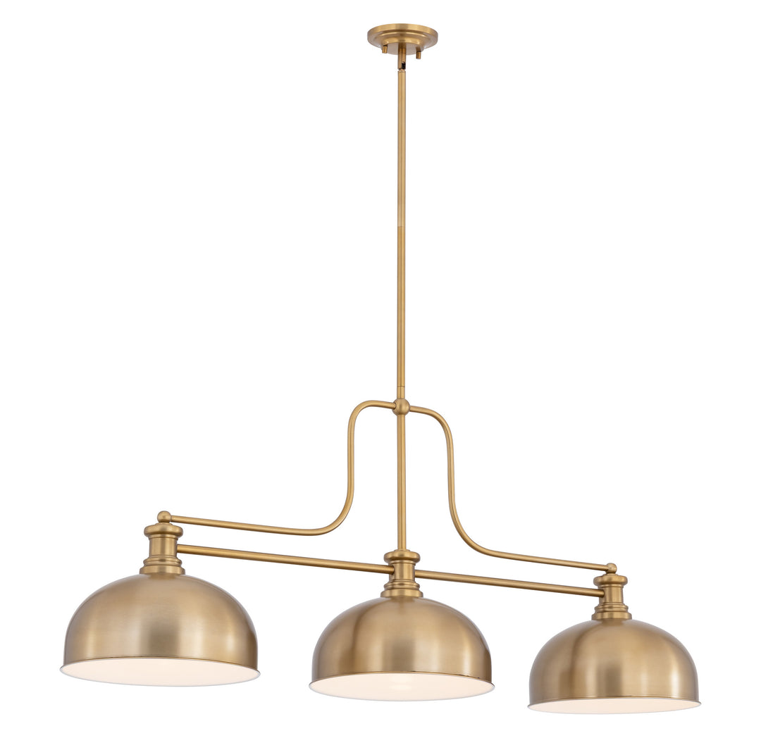 Melange - 3 Light Billiard Light (725-3HBR-D13HBR)