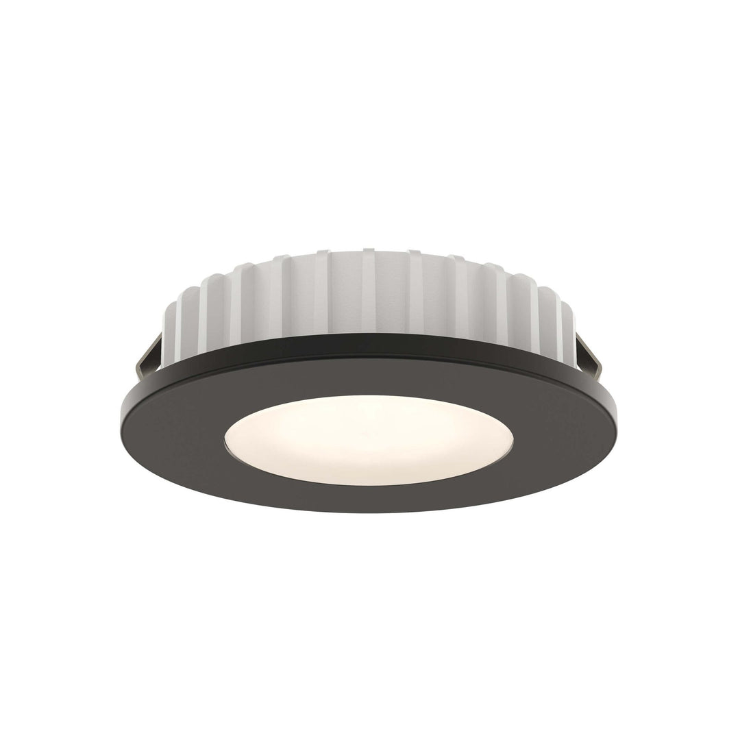 Push Puck - 24V Recessed Puck in Black by Dals Lighting