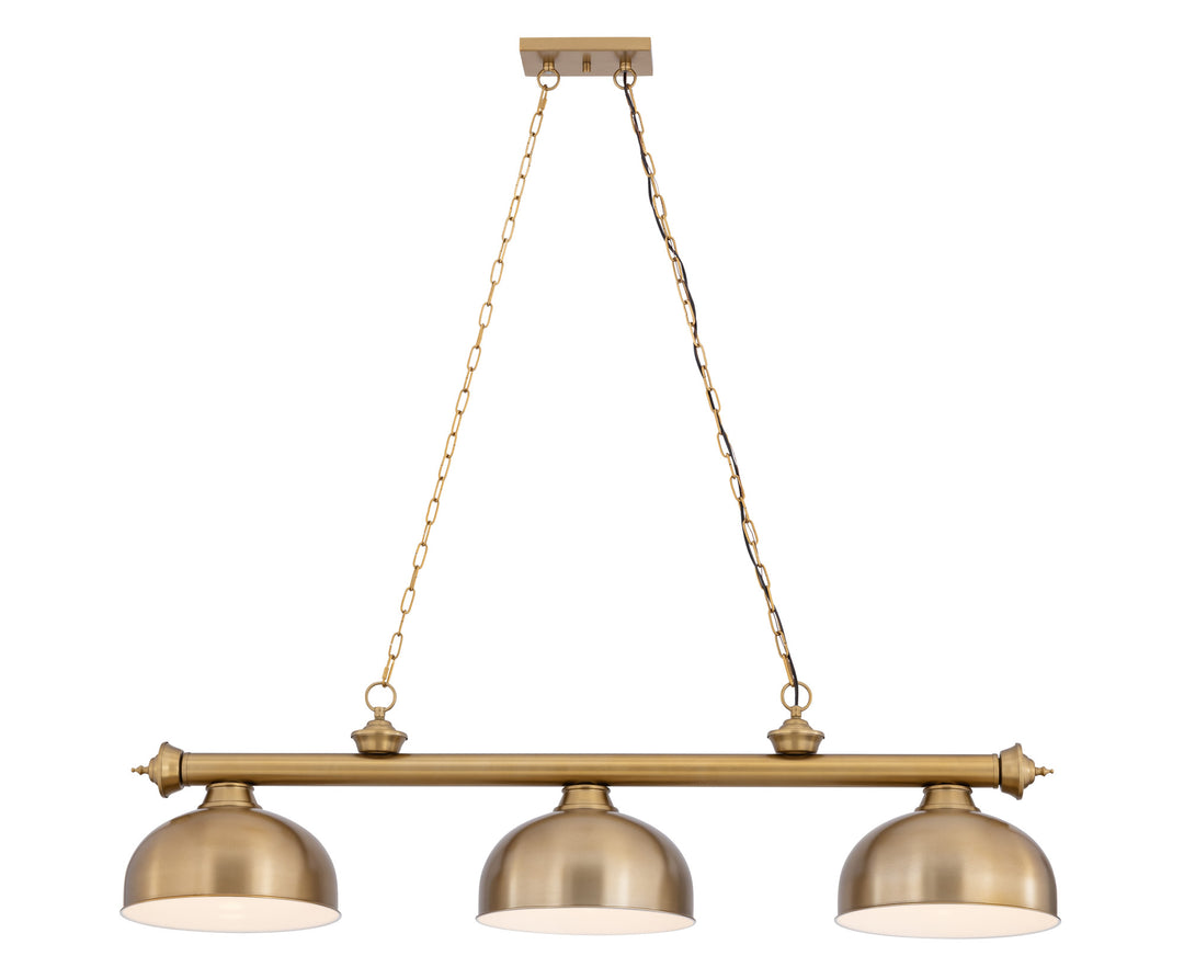 Cordon - 3 Light Billiard Light (2306-3HBR-D13HBR)