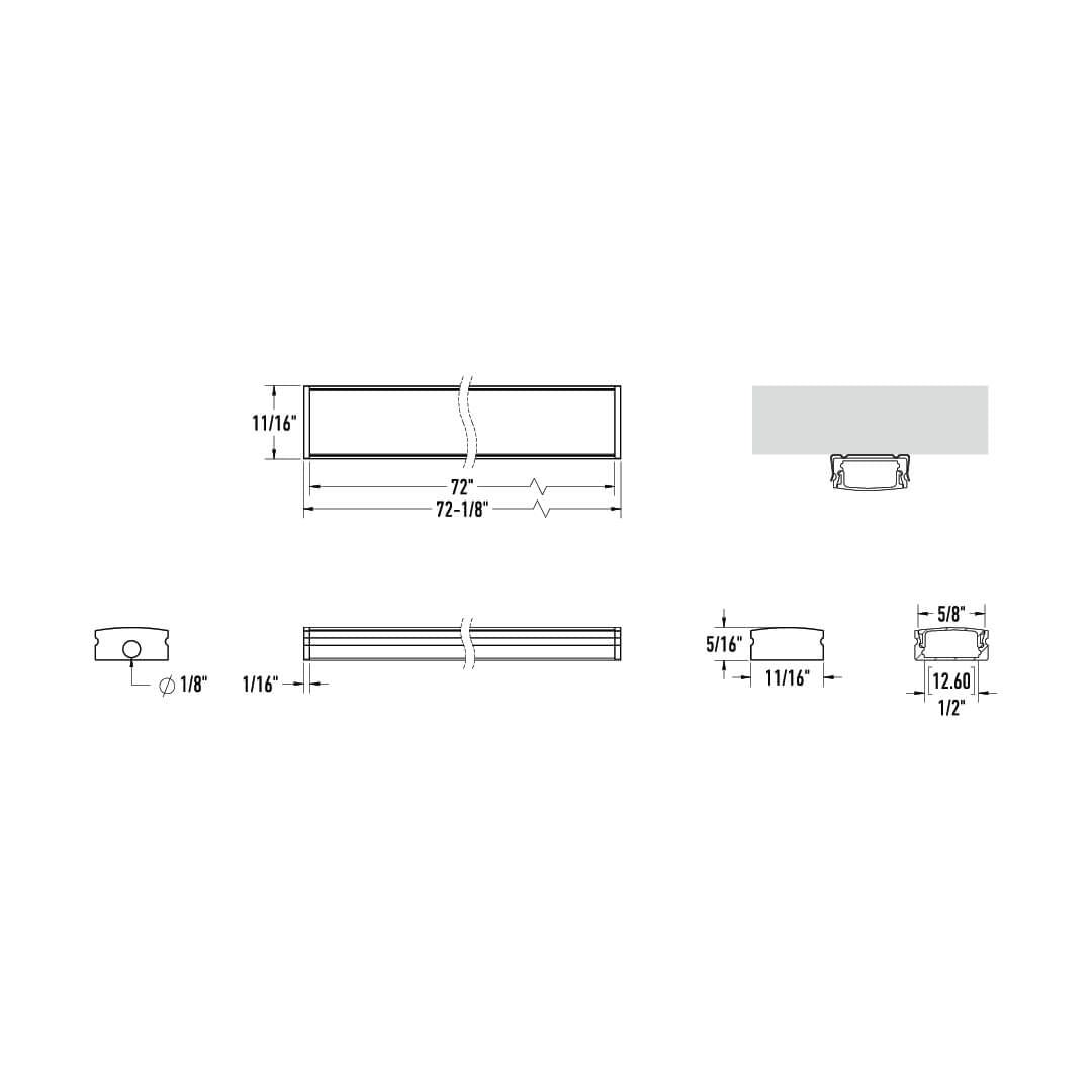 Surface-Mounted Aluminum Extrusion