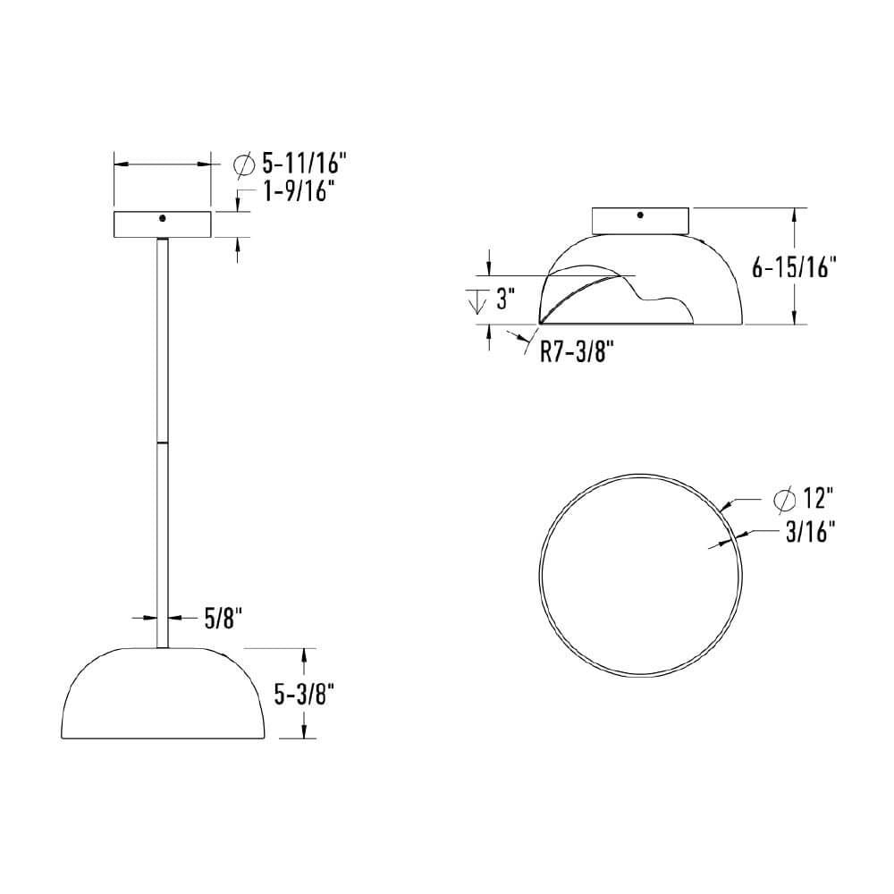 Napa - LED 2-in-1 Flush Mount and Pendant