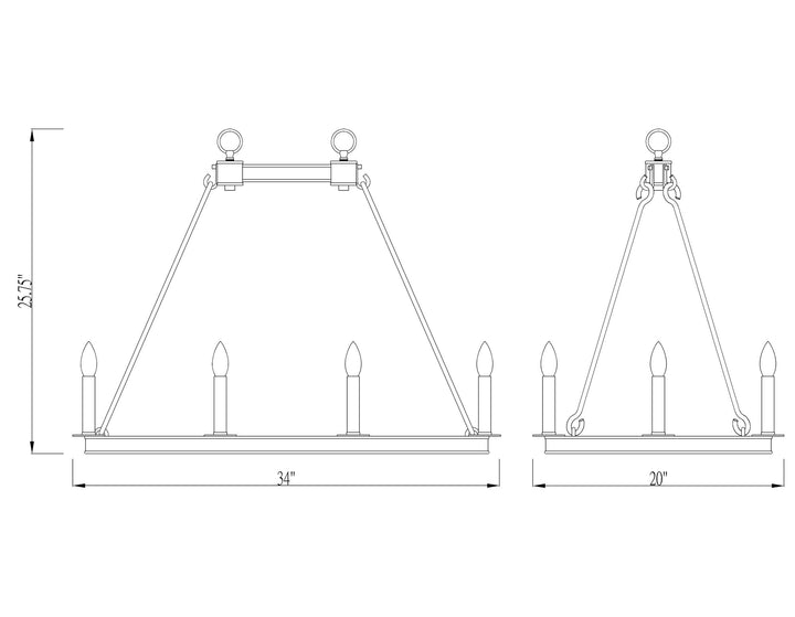Barclay - Linear Chandelier