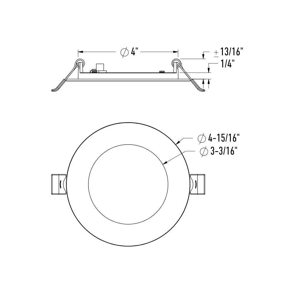 Reach - LED 4" Round Slim Panel