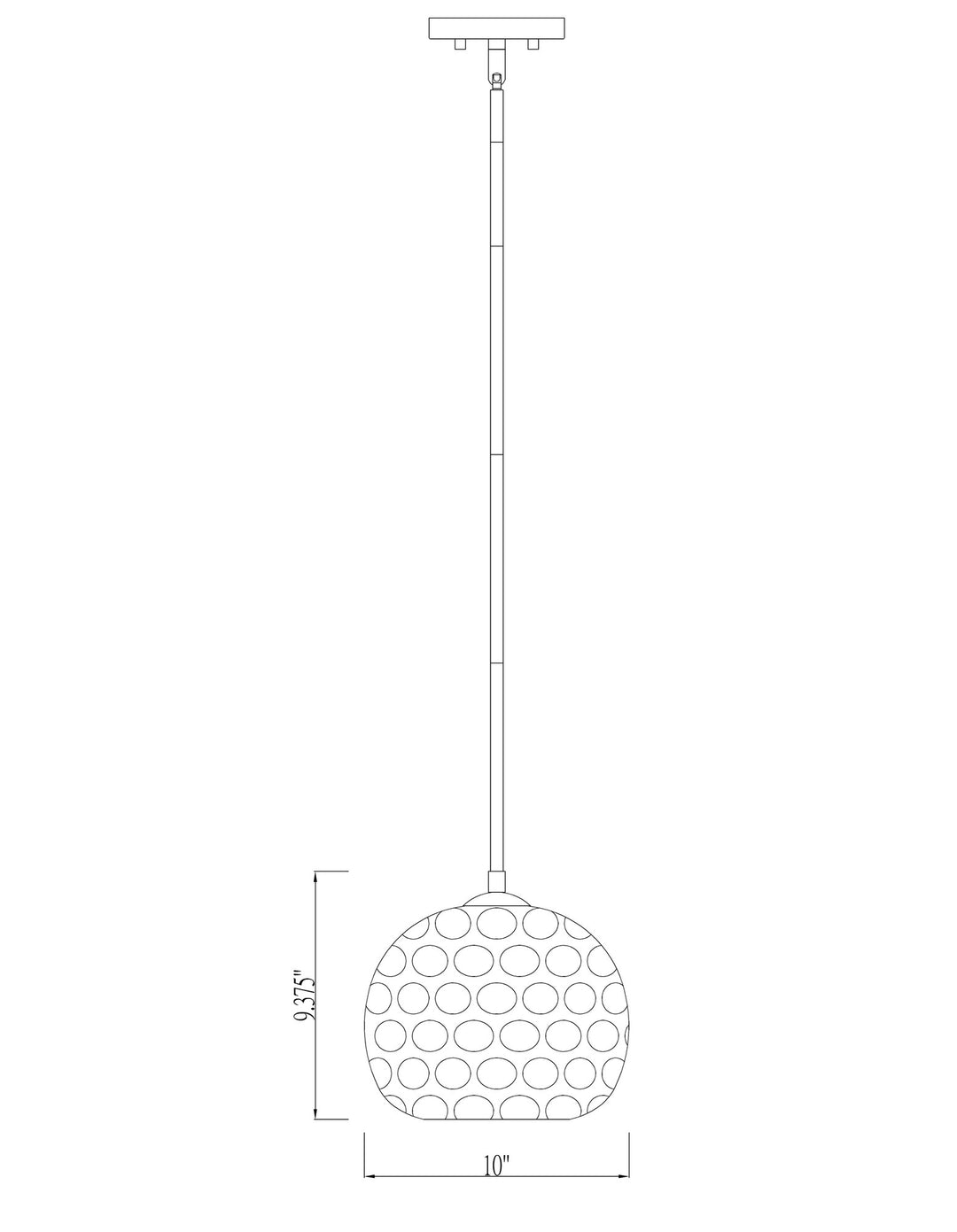 Chloe - 1 Light Pendant