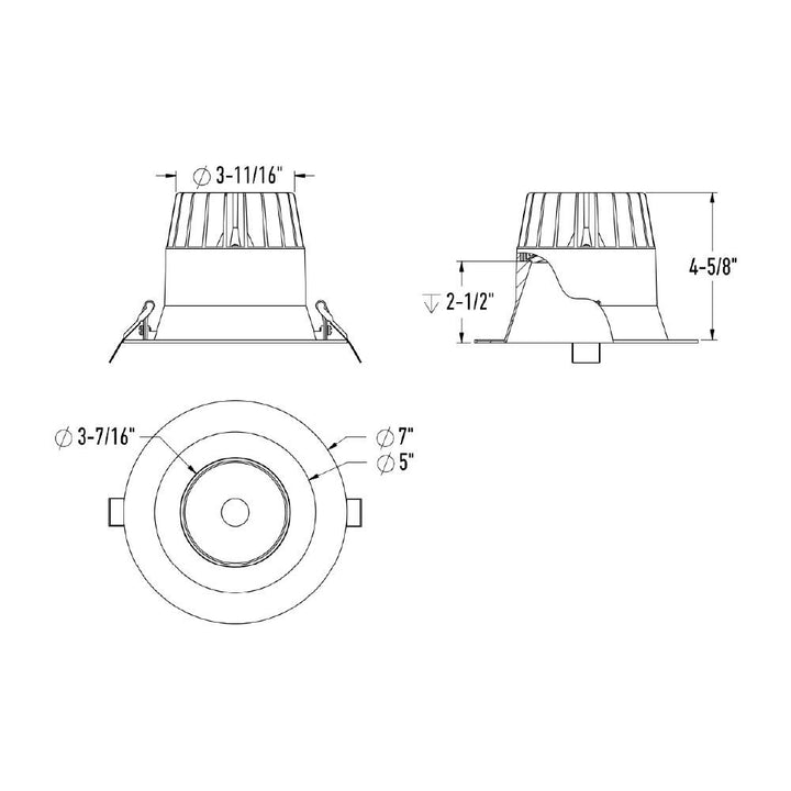 RGR - LED Round Regressed Downlight