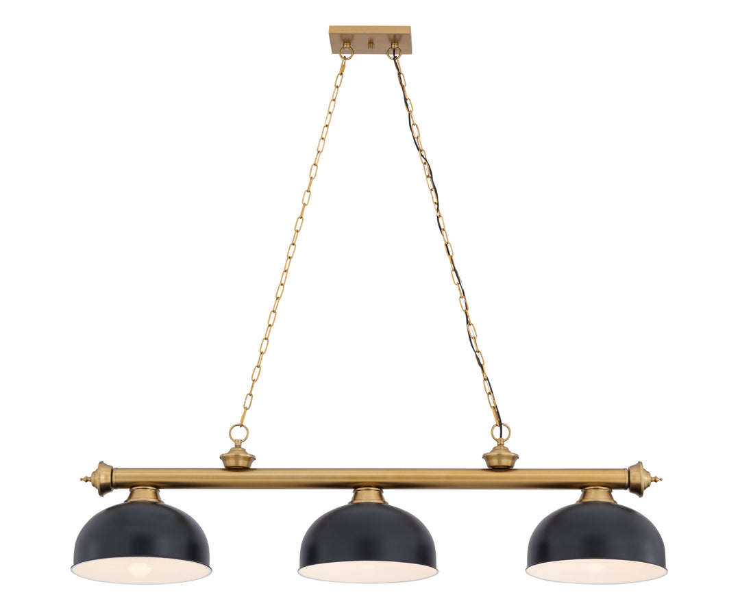 Cordon - 3 Light Billiard Light (2306-3HBR-D13MB)