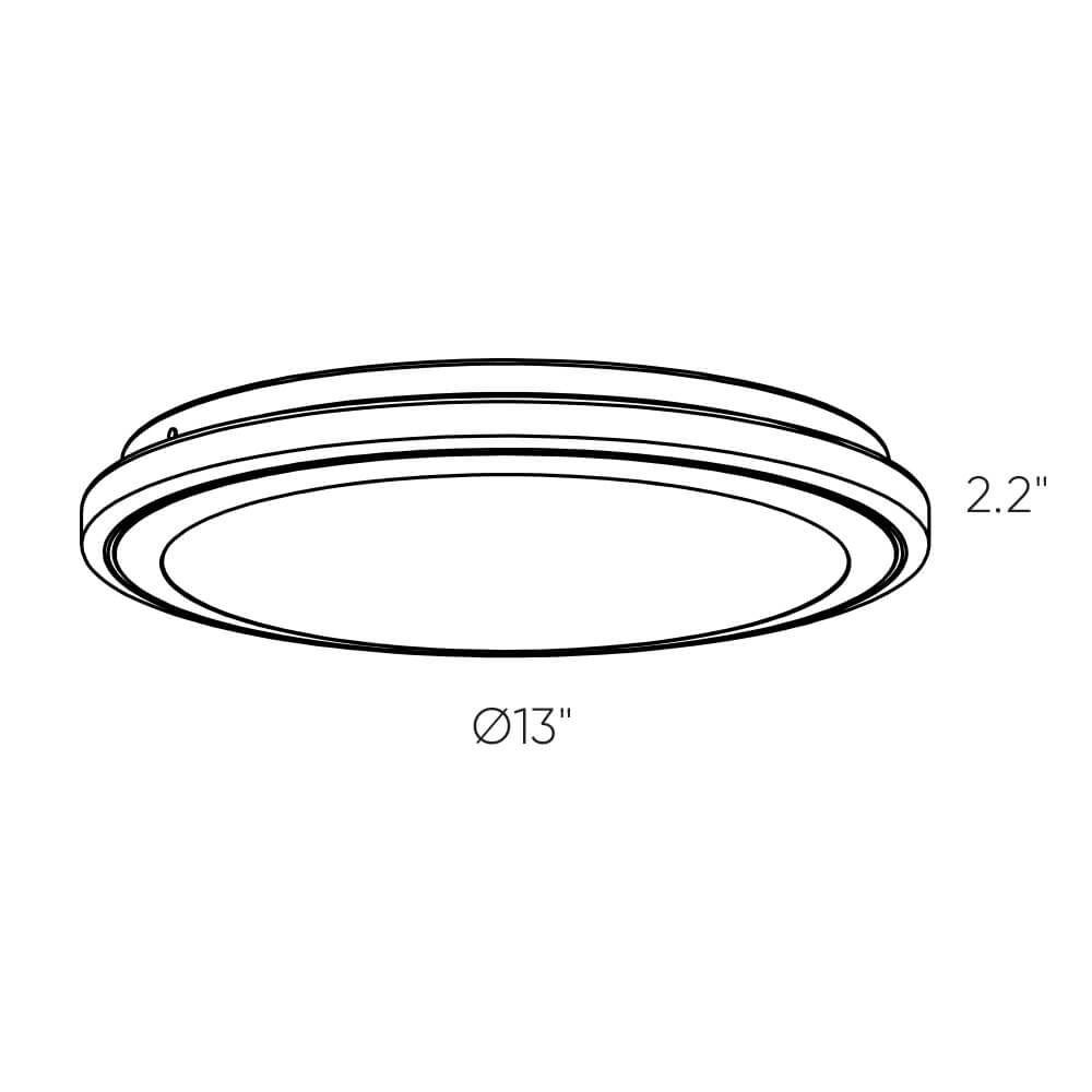 Ora - LED 13" Round Flush Mount