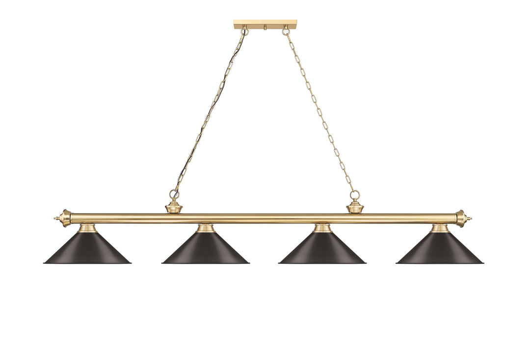 Cordon - 4 Light Billiard Light (2306-4HBR-BRZ15)