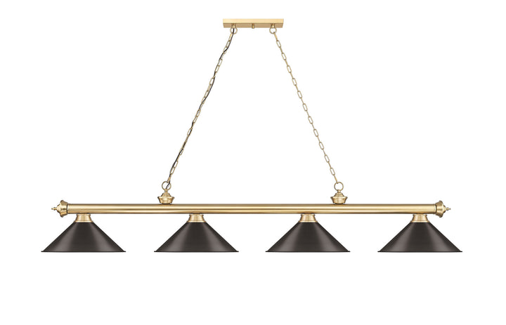 Cordon - 4 Light Billiard Light (2306-4HBR-BRZ15)