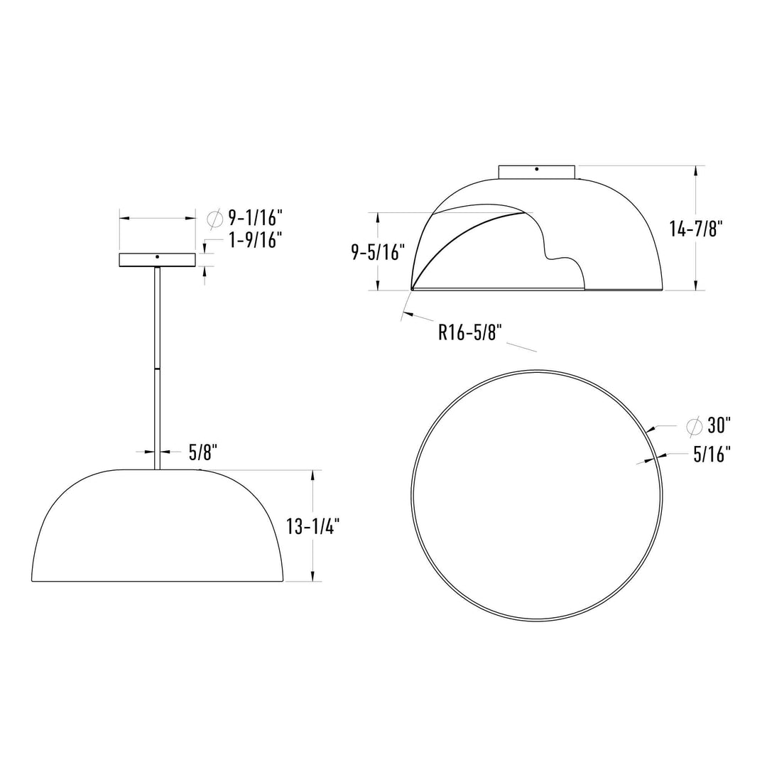 Napa - LED 2-in-1 Flush Mount and Pendant