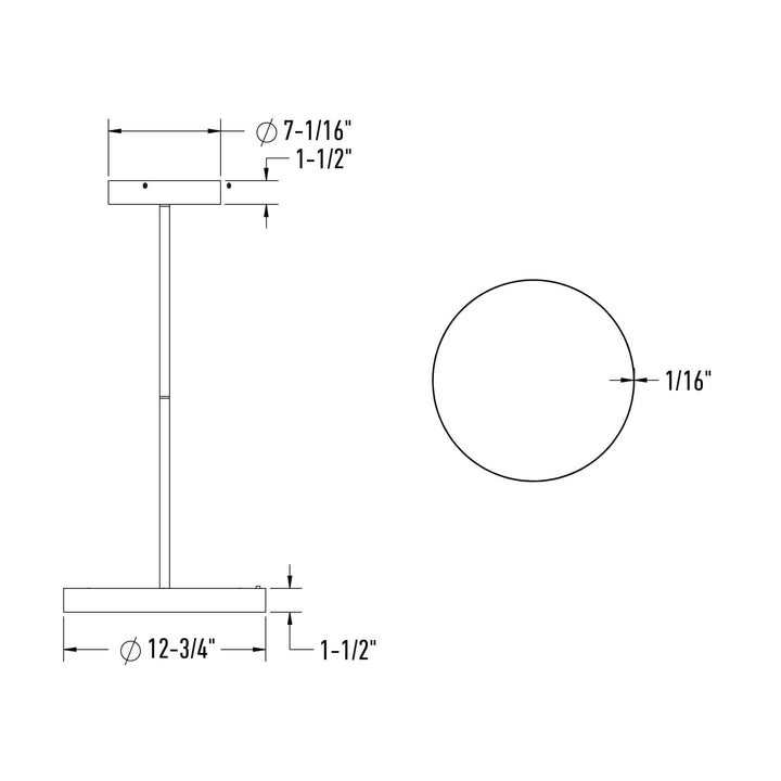 Fusion - LED 2-in-1 Pendant and Flush Mount
