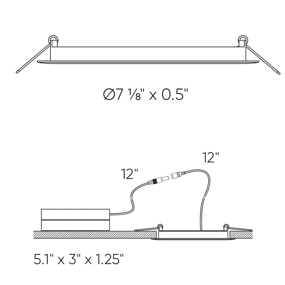 Excel - LED Round Fire-Rated Panel Light