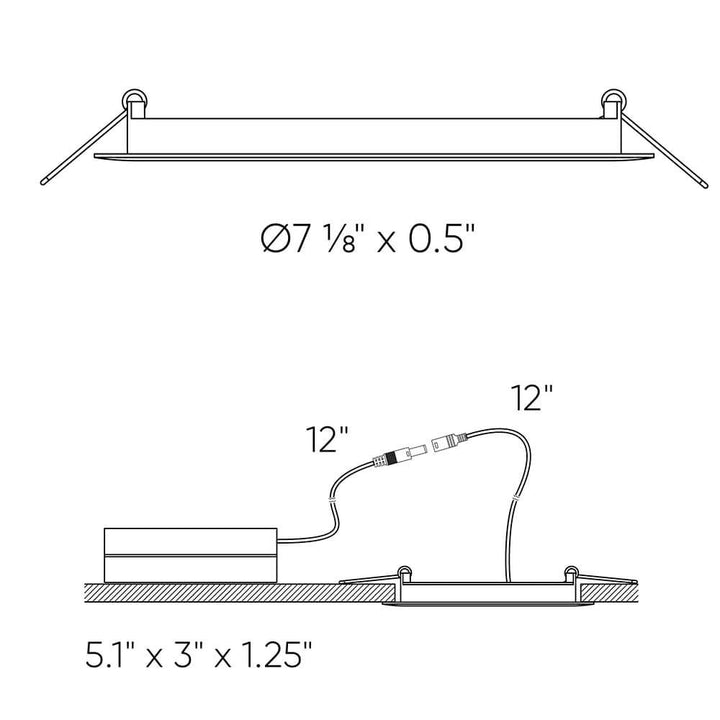 Excel - LED Round Fire-Rated Panel Light