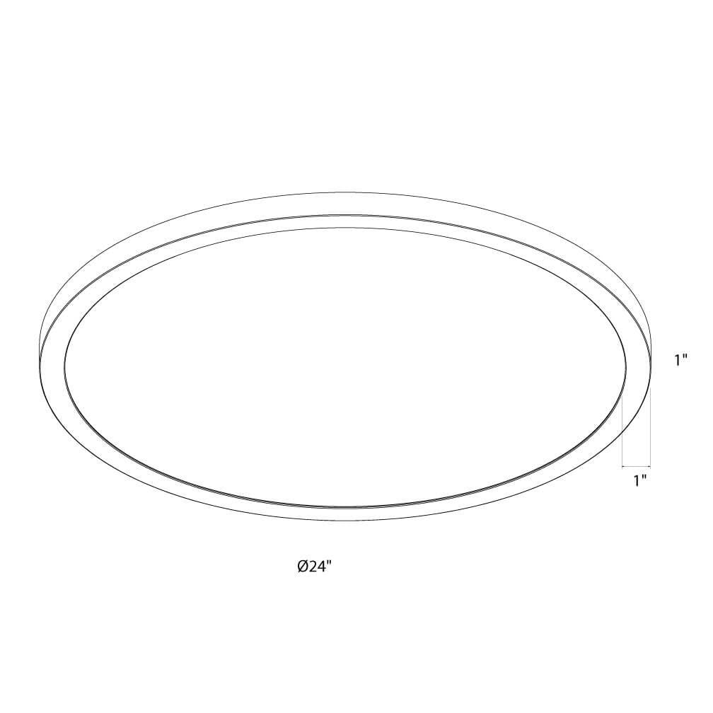 Delta - LED Round Flush Mount