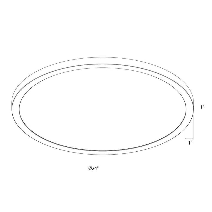 Delta - LED Round Flush Mount