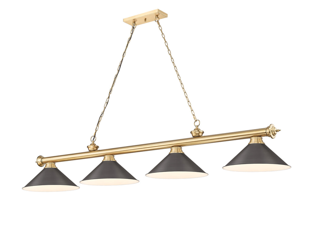 Cordon - 4 Light Billiard Light (2306-4HBR-BRZ15)