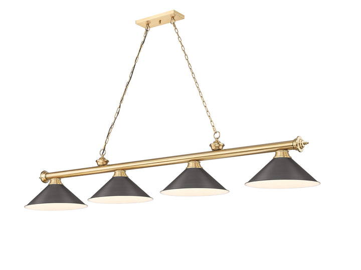 Cordon - 4 Light Billiard Light (2306-4HBR-BRZ15)