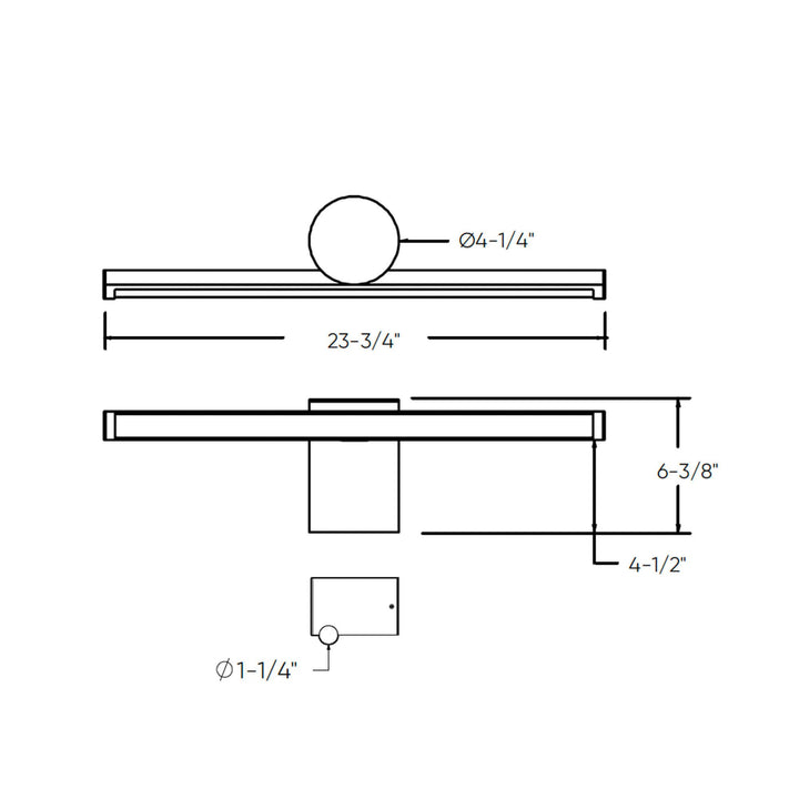 Balance - LED 24" Two-Toned Wall Light