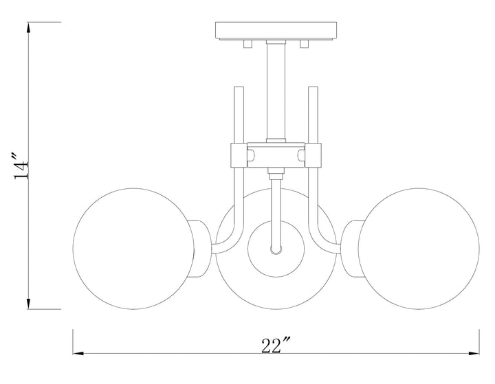 Parsons - Semi-Flush Mount