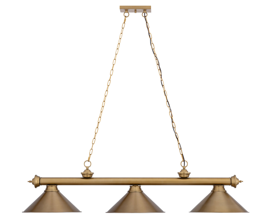 Cordon - 3 Light Billiard Light (2306-3HBR-HBR15)