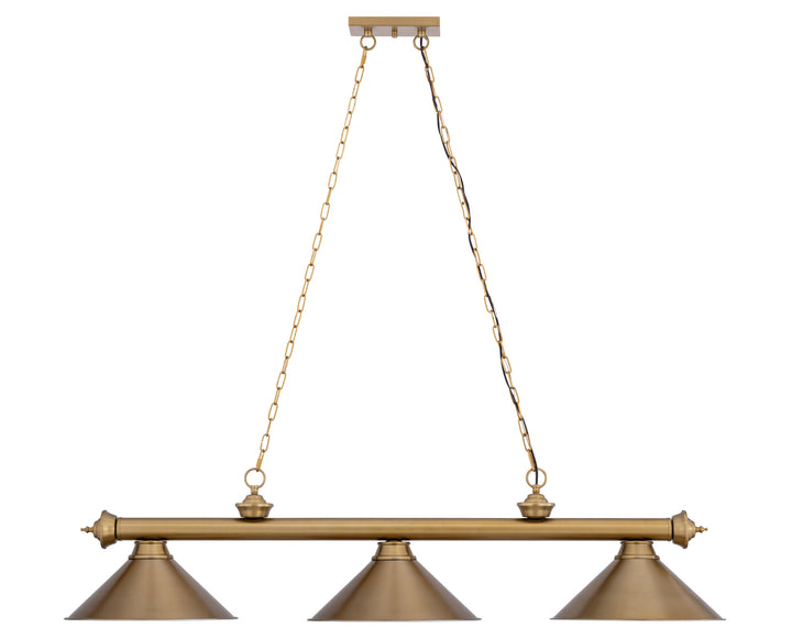 Cordon - 3 Light Billiard Light (2306-3HBR-HBR15)